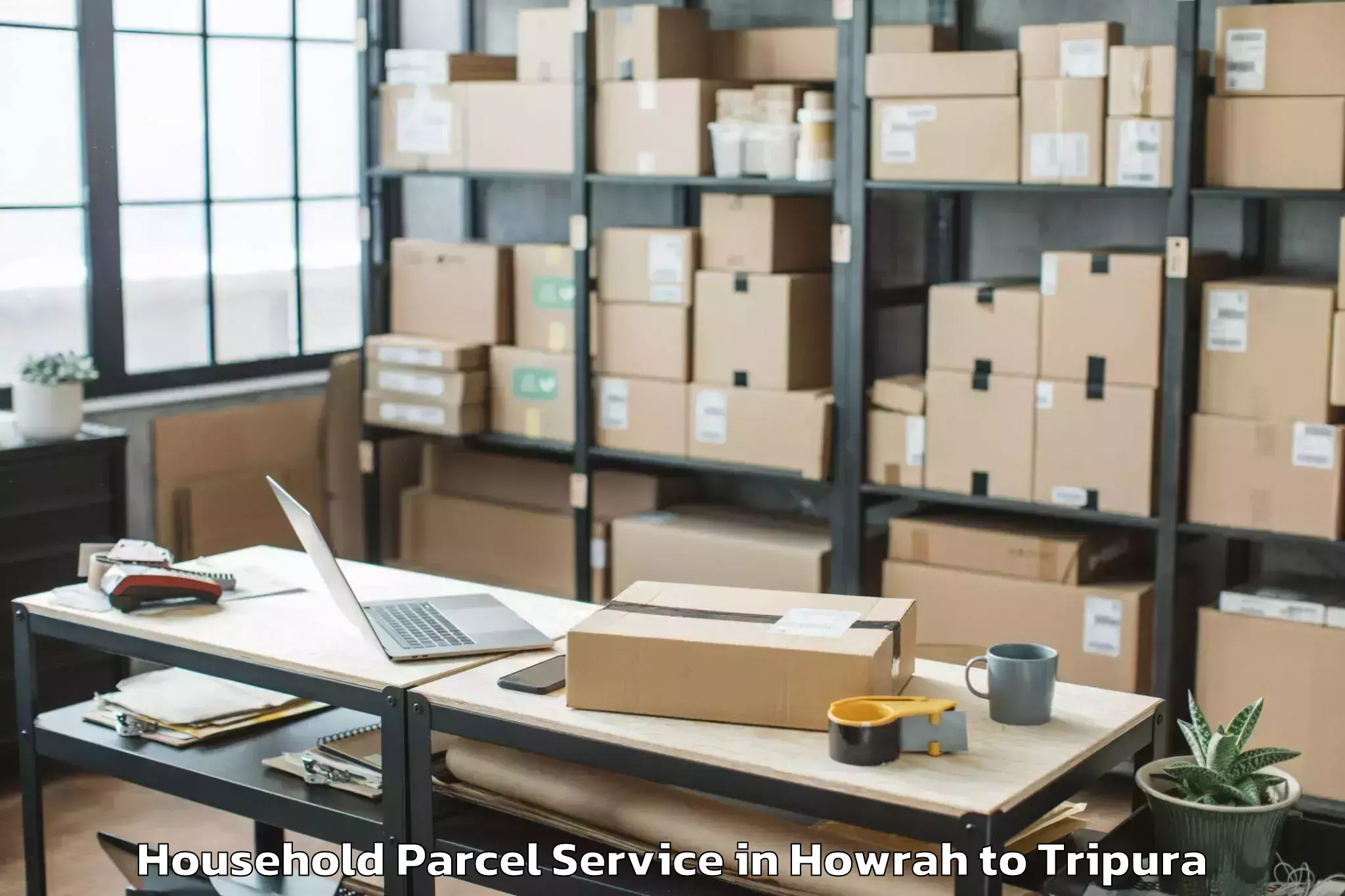 Affordable Howrah to Amarpur Household Parcel